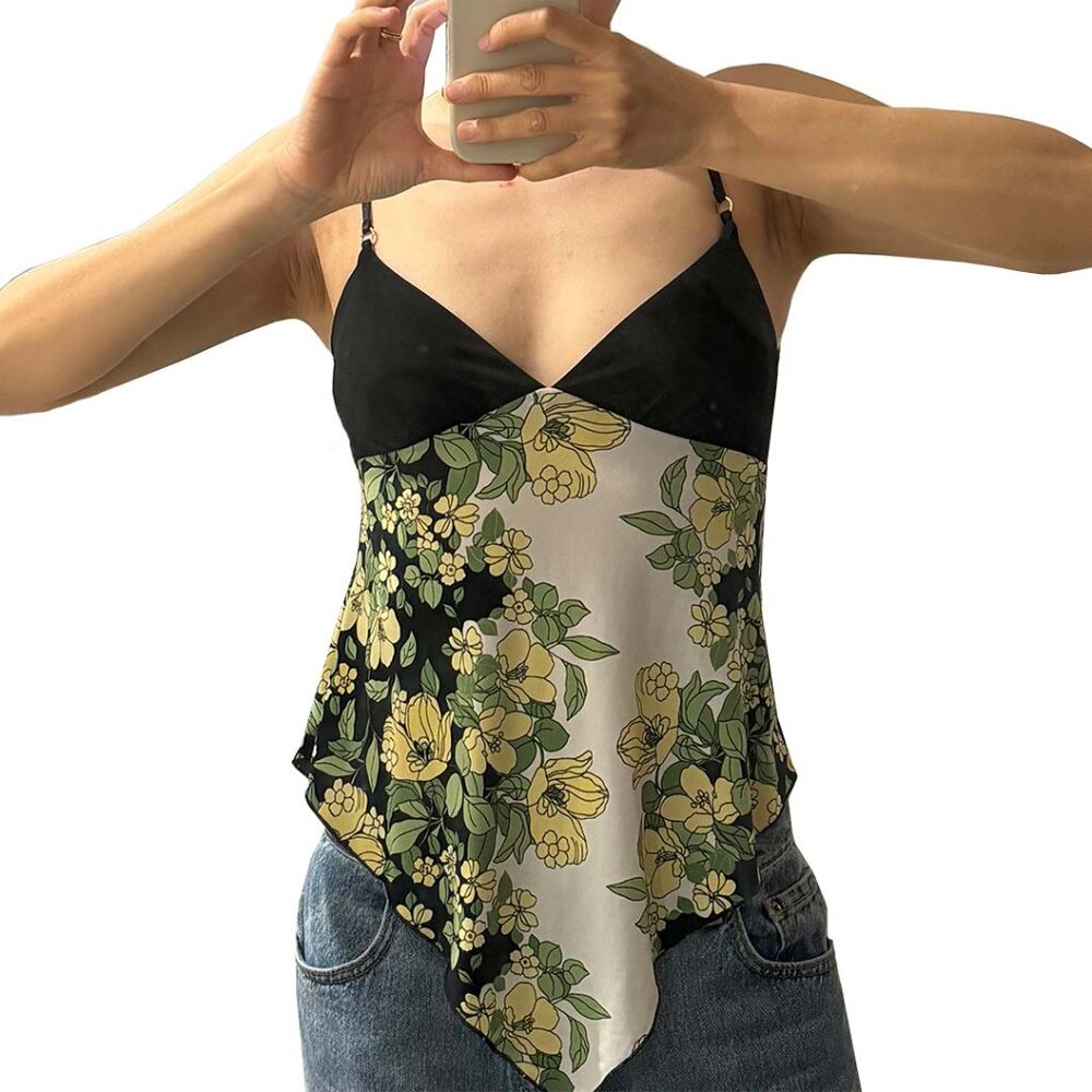 XOXO Floral Swimsuit Tank Top Size Small